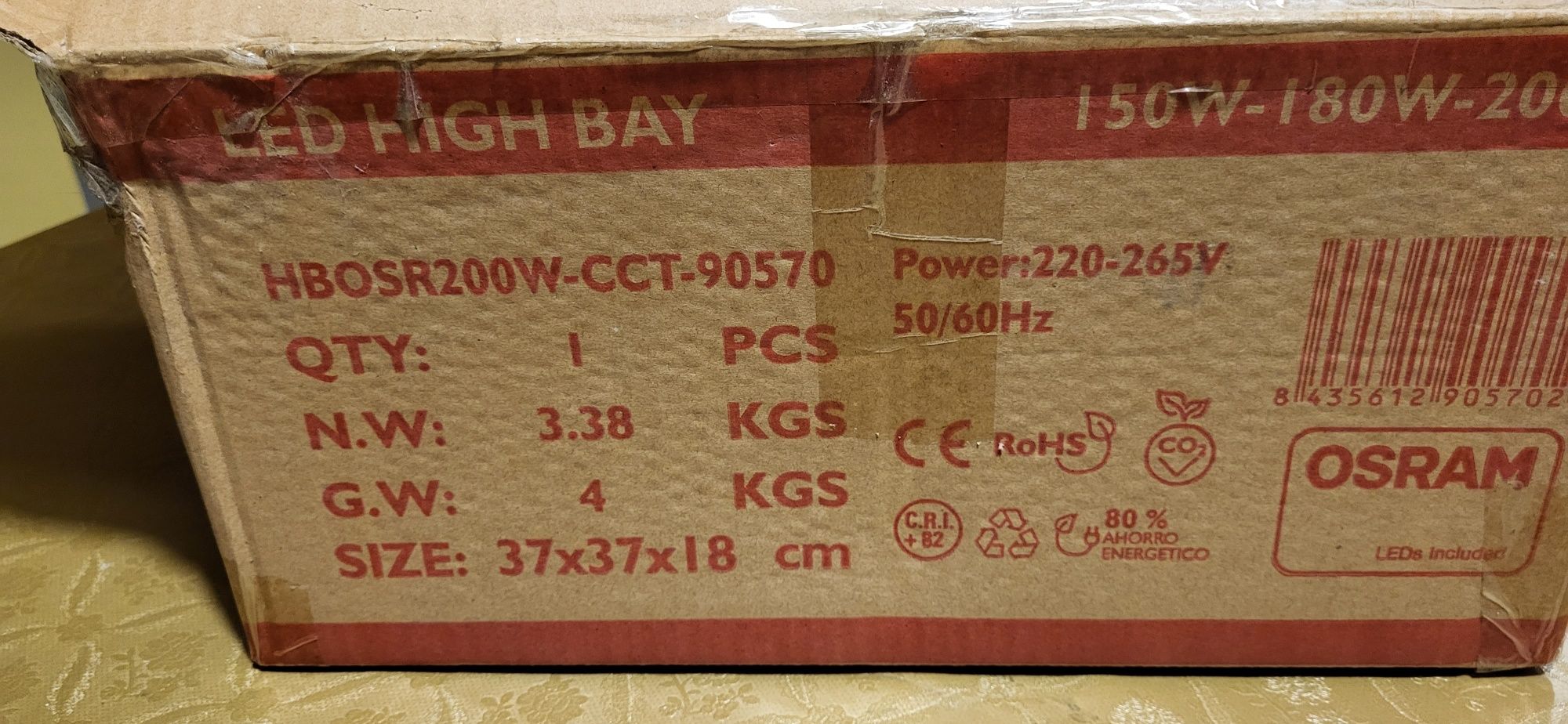 led OSRAM  high bay 150 w - 180w - 200w