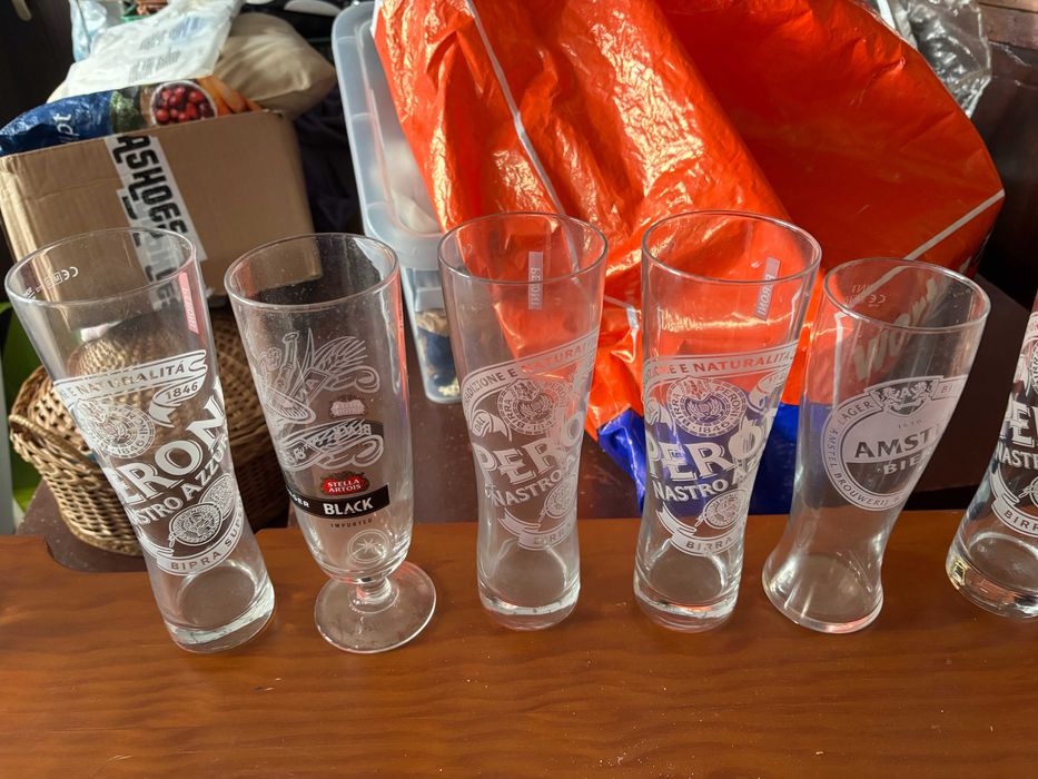 Copos de cerveja para coleccionador