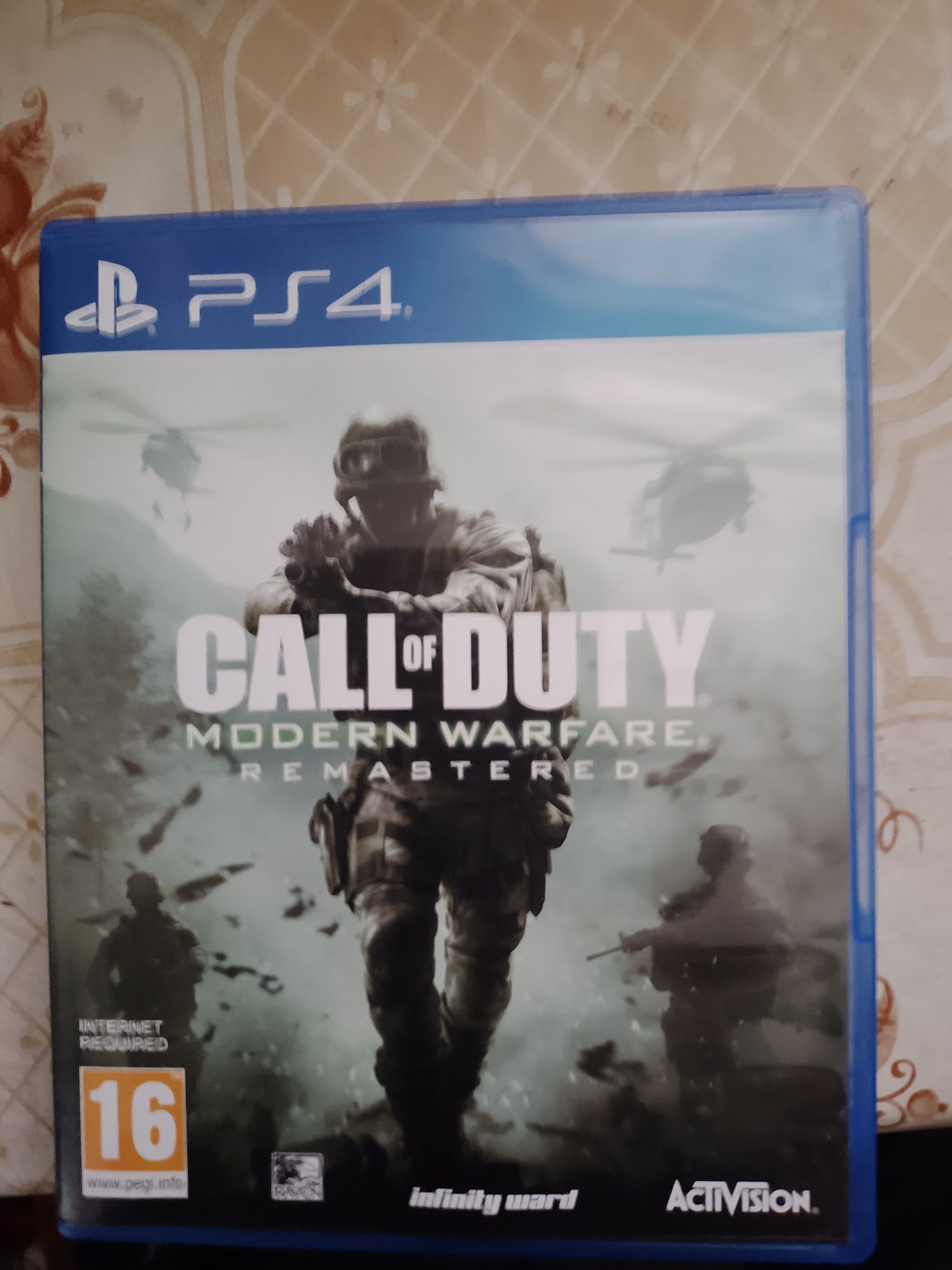 Диск Call of Duty modern warfare remastered PS 4