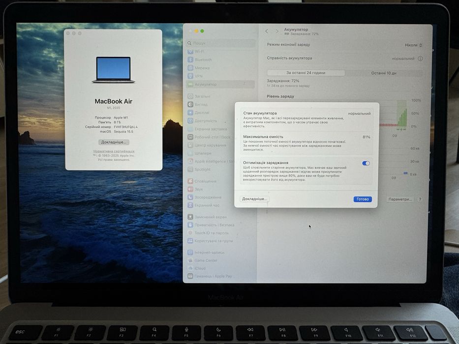 MacBook Air 2020 M1 13″ 8GB/256GB SSD для ваших найкращих рішень