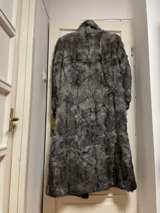 Futro naturalne dlugie modne nowe XL