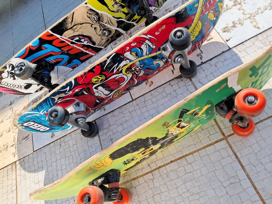 Skates Oxelo / 2 deles são mais pequenos