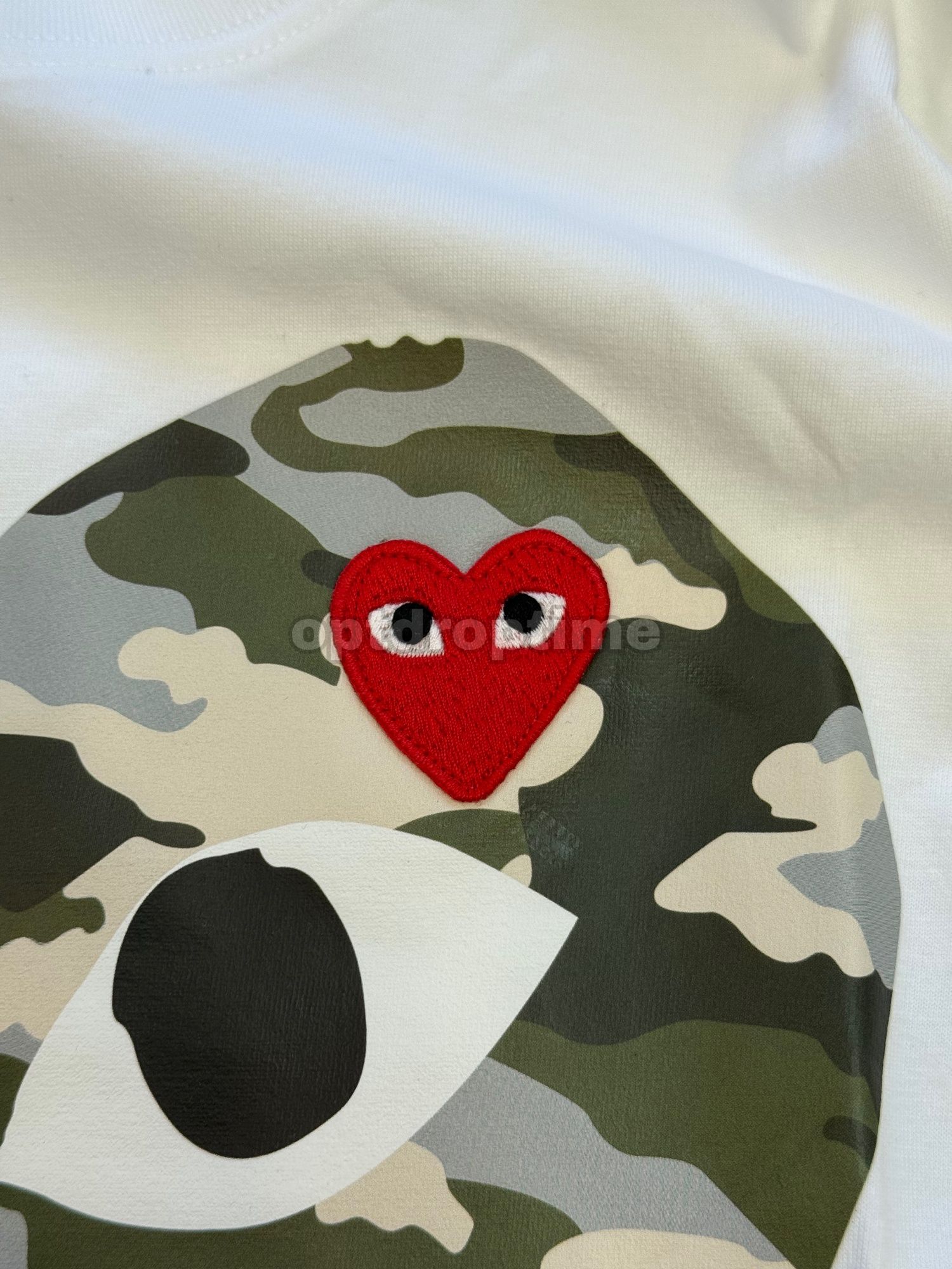 Футболка CDG Play Camo / comme des garcons t-shirt камуфляж