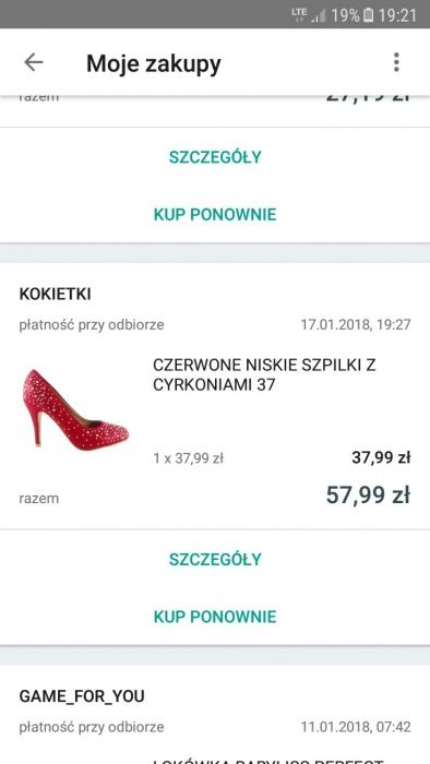 Śliczne raz zalozone szpilki 24cm