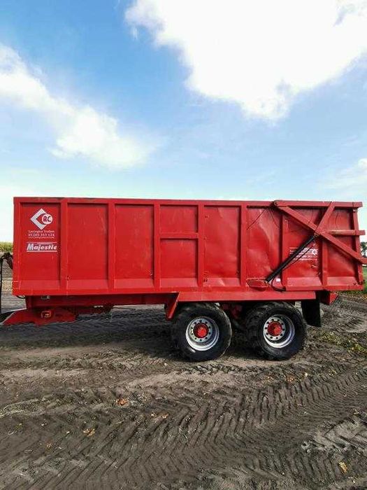 Przyczepa tandem, wywrotka, skorupowa