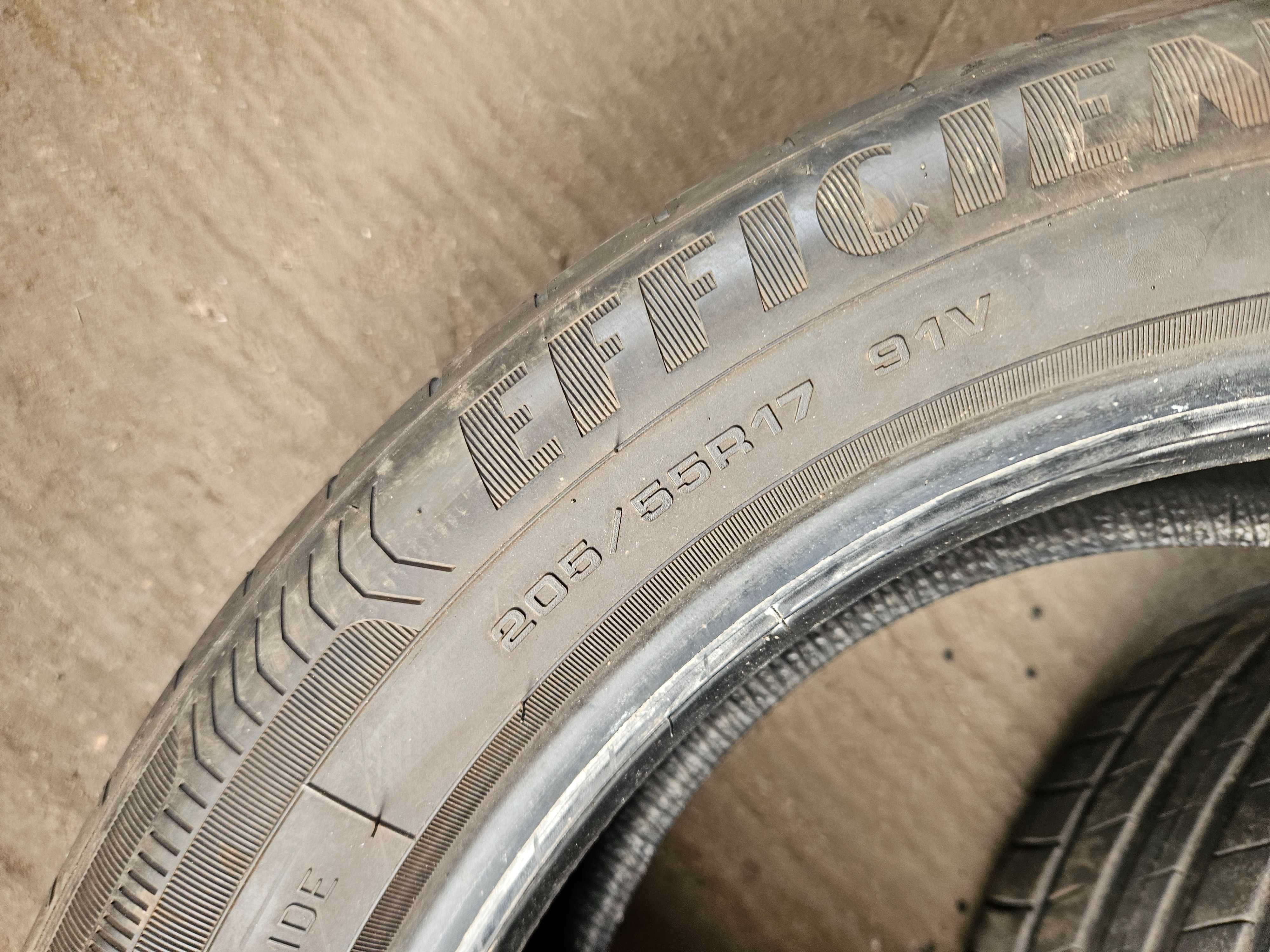 205/55/17 2019r 6 mm goodyear efficient grip 2 OPONY Z MONTAŻEM (w233]