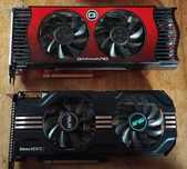 Dwie karty graficzne Gainward i Asus