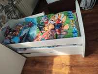 Łóżeczko chłopięce dziecięce strażak 70x140