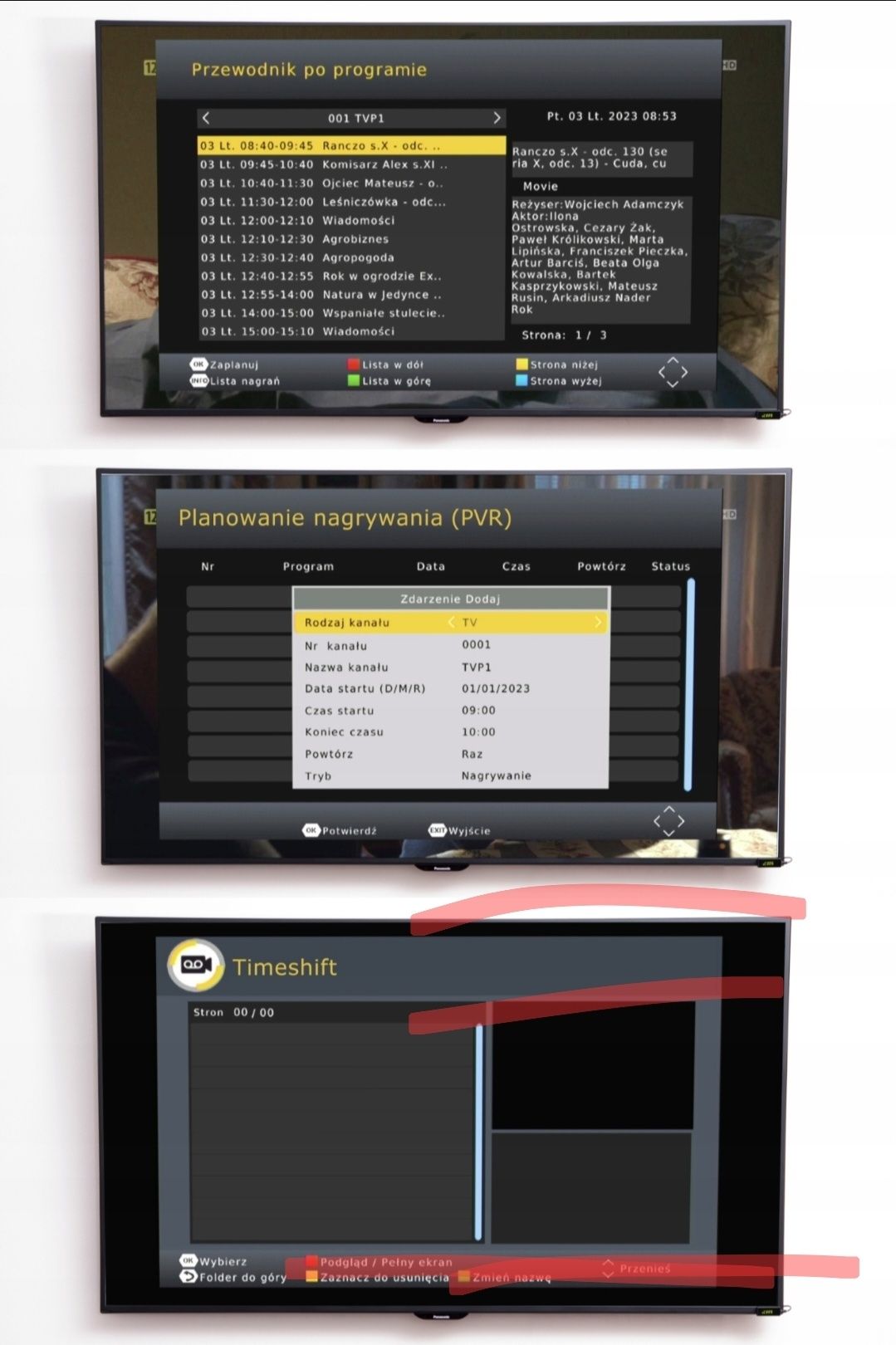 Dekoder DVB-T2 TV naziemnej H.265 HEVC FULL HD  HDMI pilot batterie