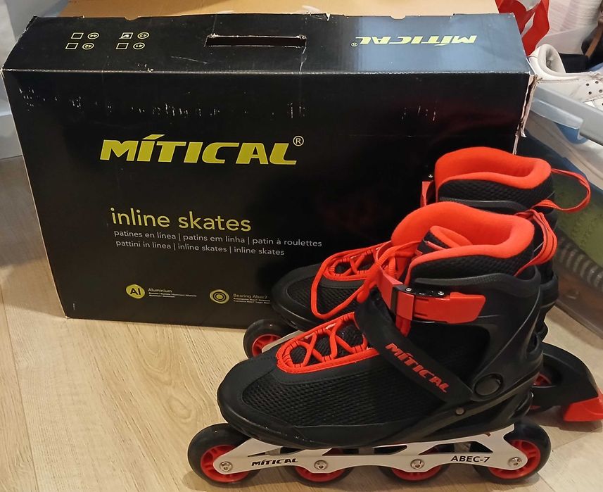 Patins in line usado apenas uma vez
