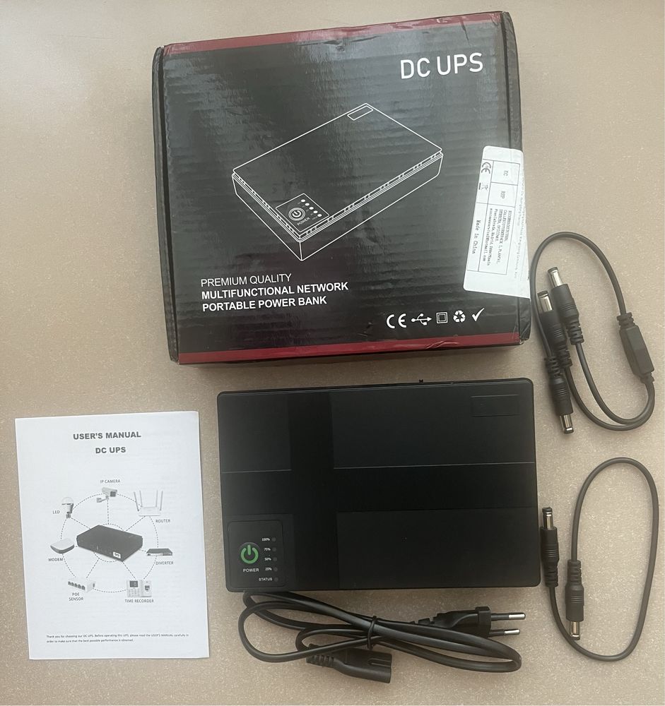 Powerbank живлення для роутера, ДБЖ, UPS