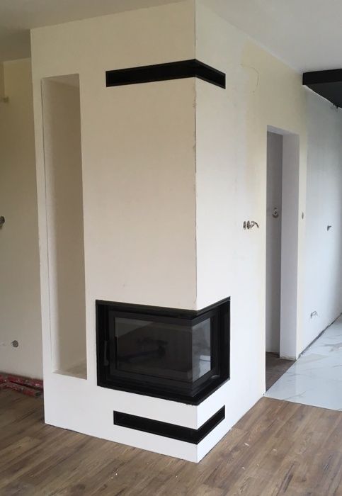 kominek NOWOCZESNY wkład + zabudowa PROMOCJA szybka realizacja FLOKI