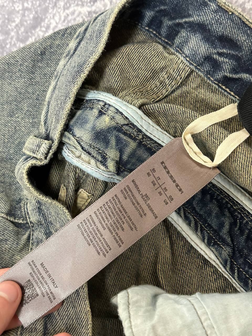 Rick Owens BANANA boot cut faded opium archive джинси сині джинсы клеш