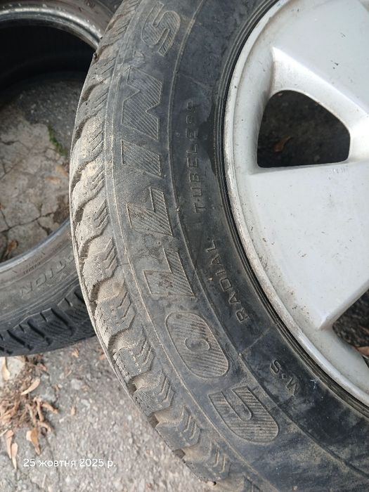 Шини диски резина зимня 185/65 R15 диски 4 на 100 з опеля комплектом
