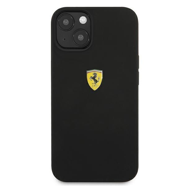 Ferrari Etui Silikonowe do iPhone'a 13/14/15 6.1", Czarny