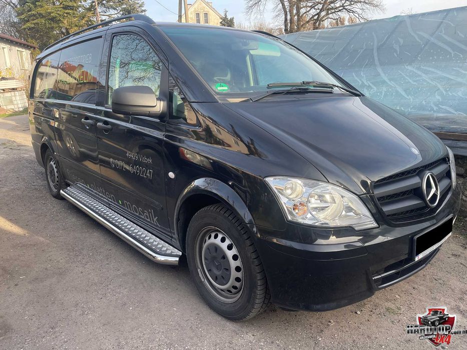 Progi Mercedes Viano, orurowanie boczne, stopnie Viano