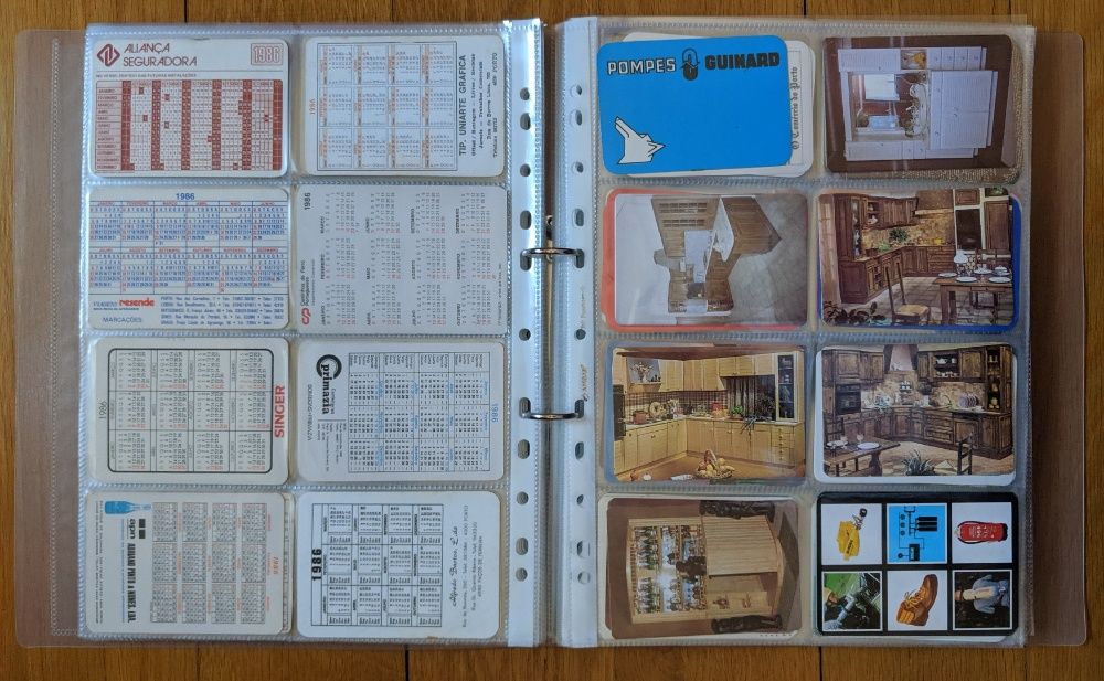 Colecção 300 calendários de bolso antigos