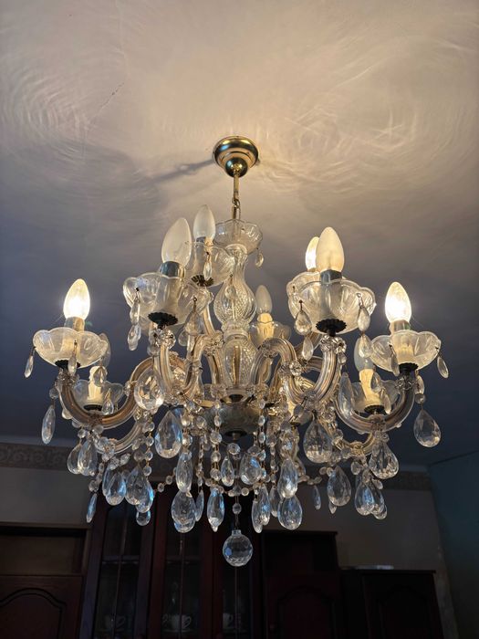 Lampy z  kinkietem, kryształ