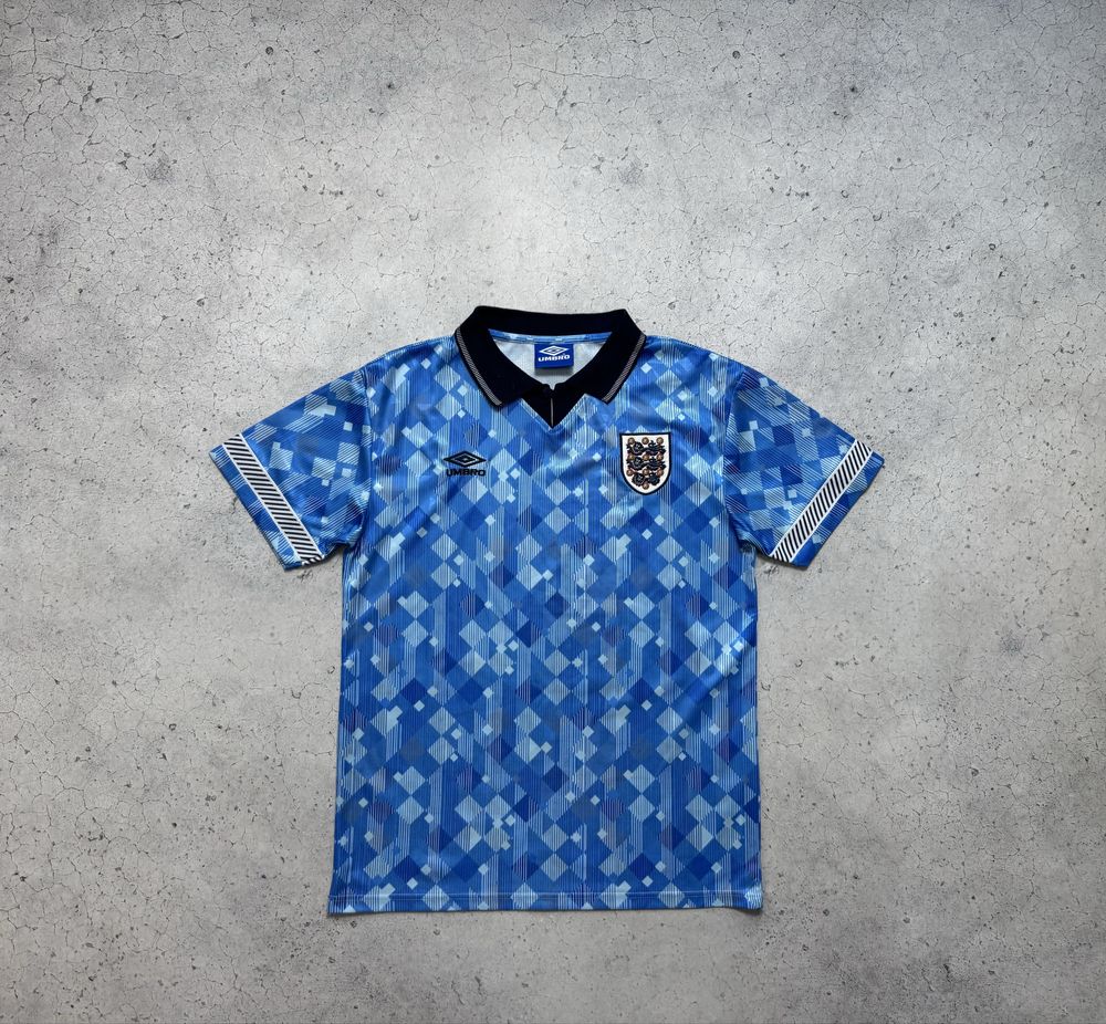Мужская Футбольная Футболка Umbro England Team Vintage 90-х Винтаж