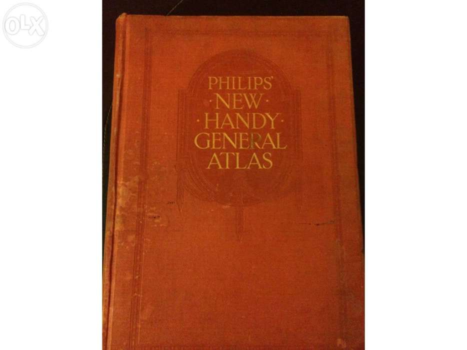 Philips New Handy General Atlas, raro, 1921, 2" edição