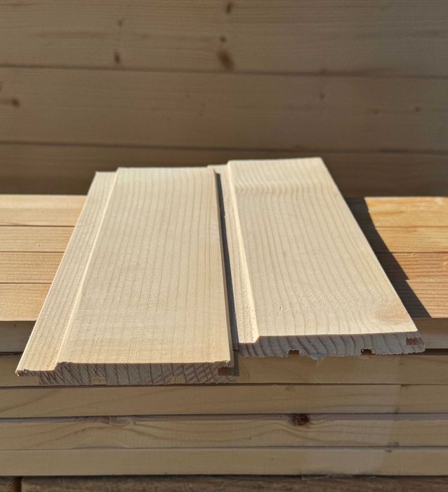 Блок хаус Дошка на підлогу Вагонка Планкен Фальш брус  Модрина терасна