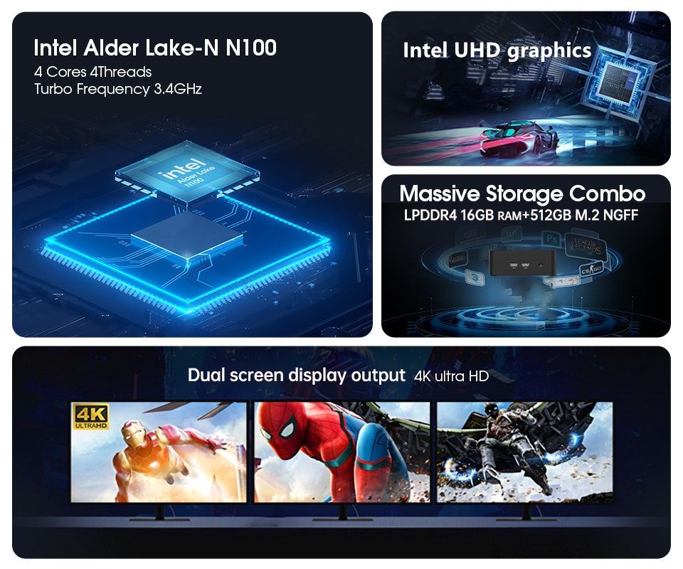Міні Пк Intel  Window 11