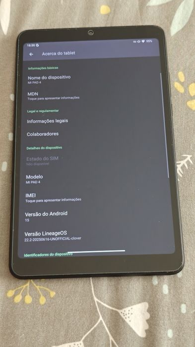 Xiaomi Mi Pad 4 como Novo