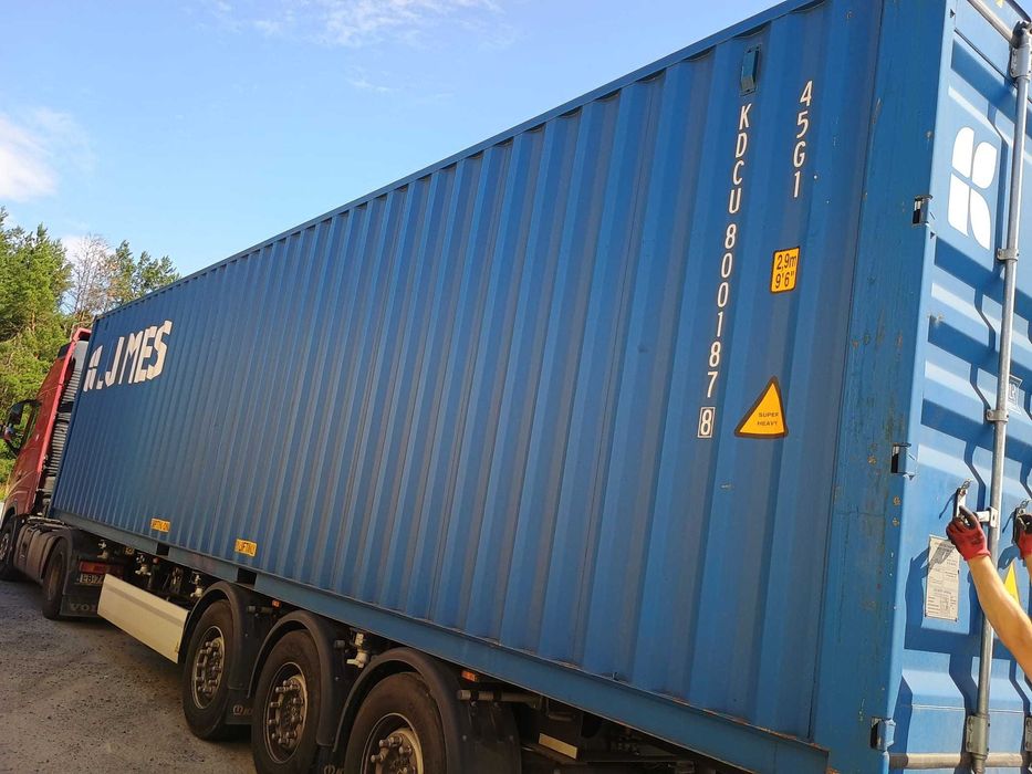 Kontener morski magazynowy 40 HC 12 metrowy, 2022 r. tani transport
