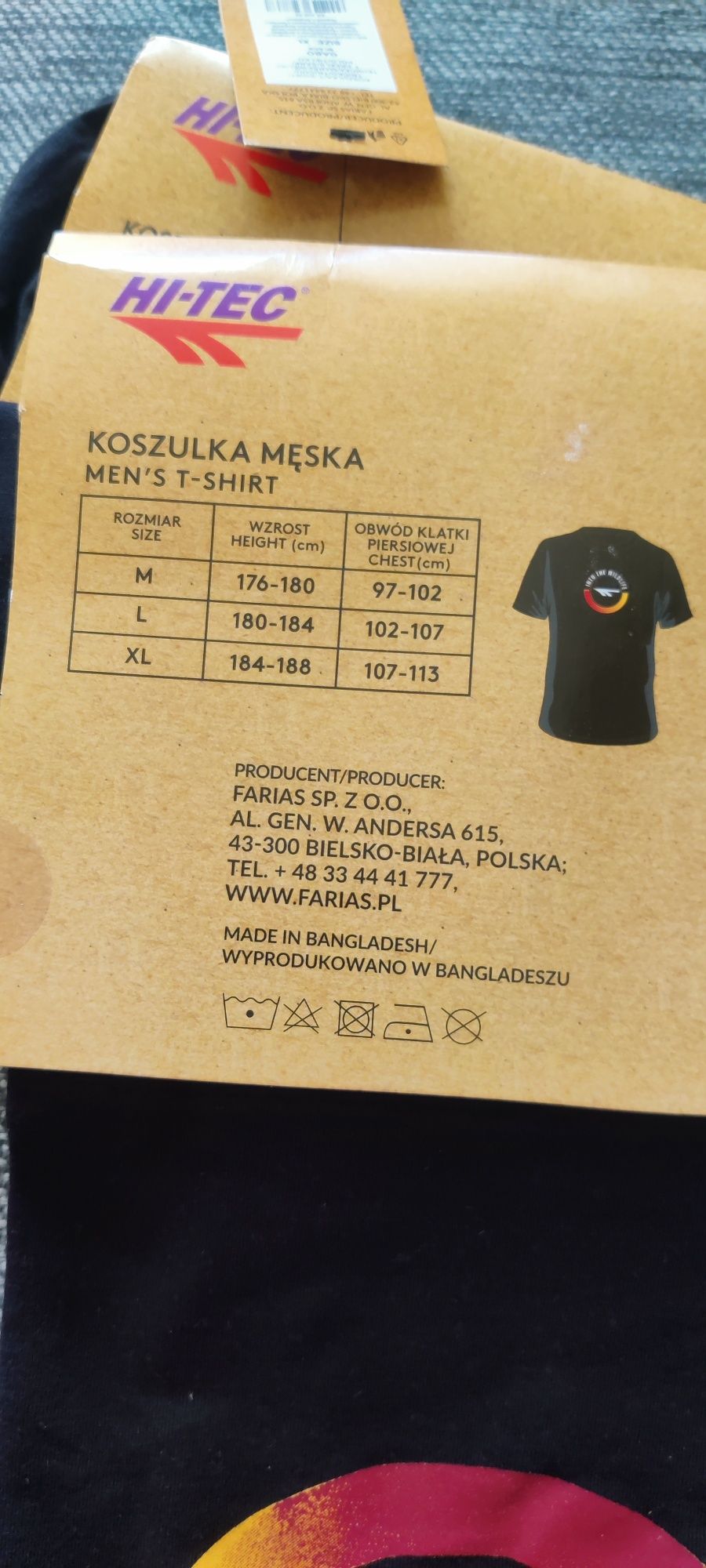 Koszulka męska Hi-Tec 100% bawełna