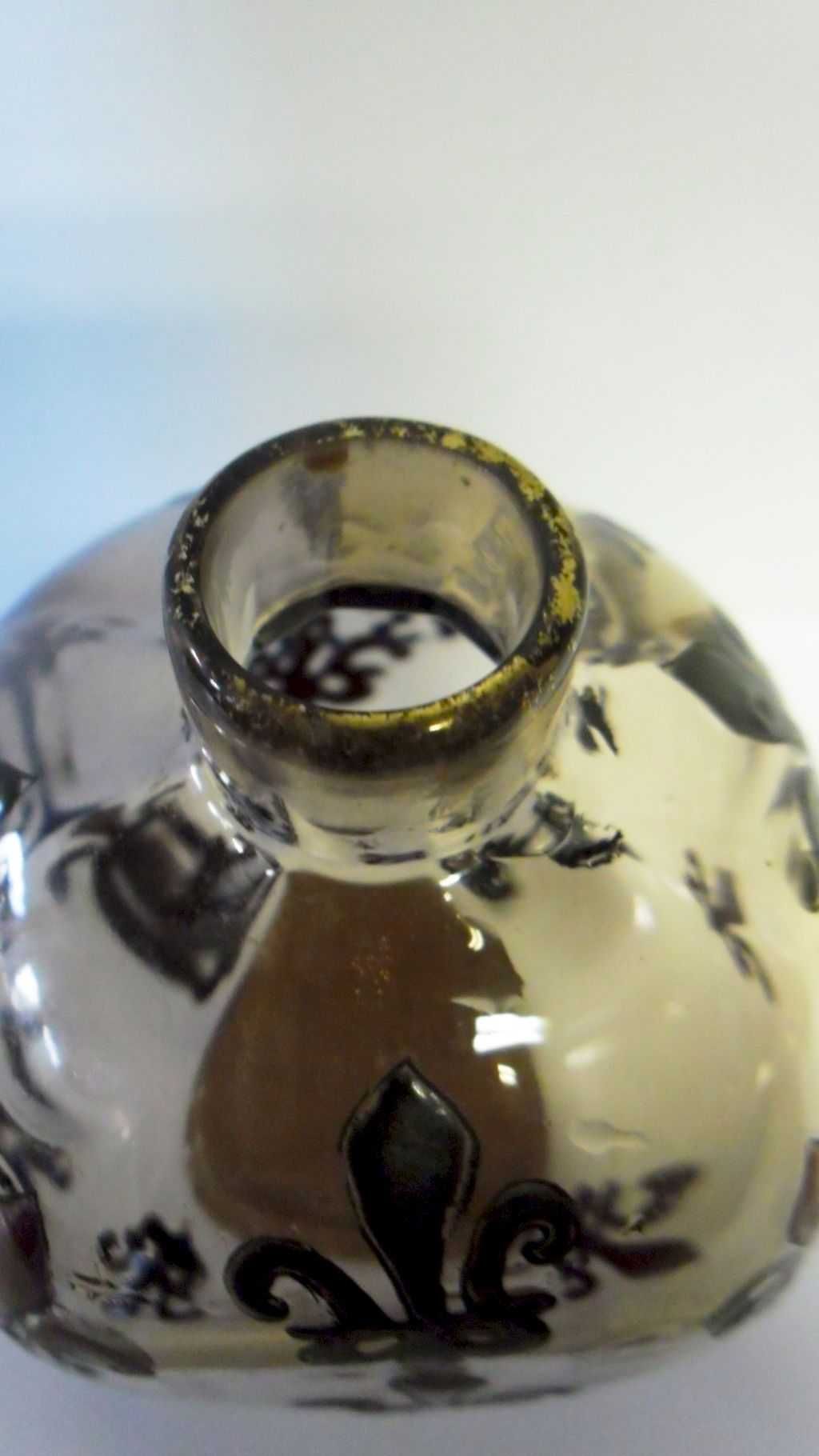 único antique francês frasco de perfume-assinado Emile Gallé