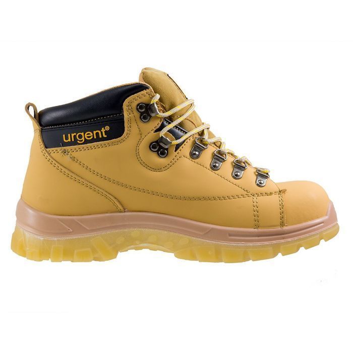 Buty robocze ochronne skórzane z metalowym podnoskiem wysokie BHP 42