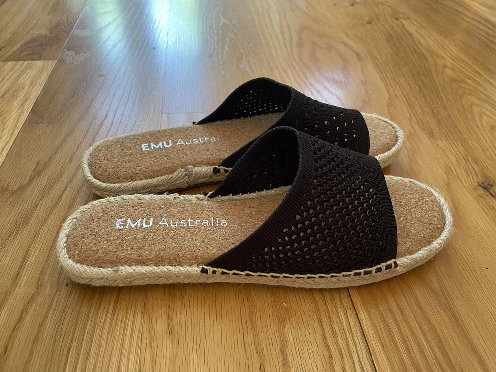 Emu Australia klapki, buty Skora, Korek naturalny 38