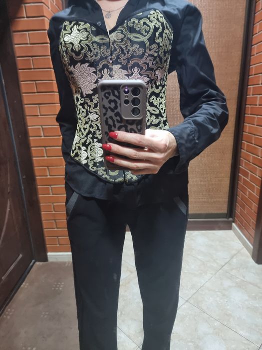Корсет з парчі s-xl