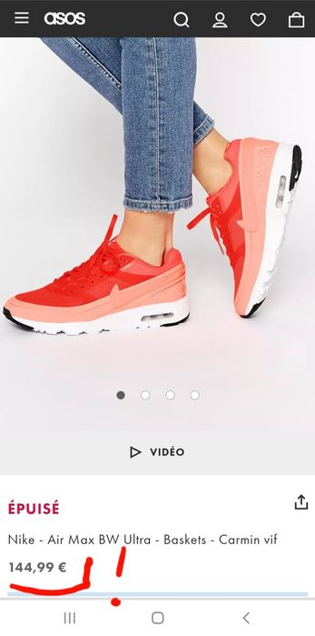 Кроссовки Nike W Air Max Bw Ultra 819638-600