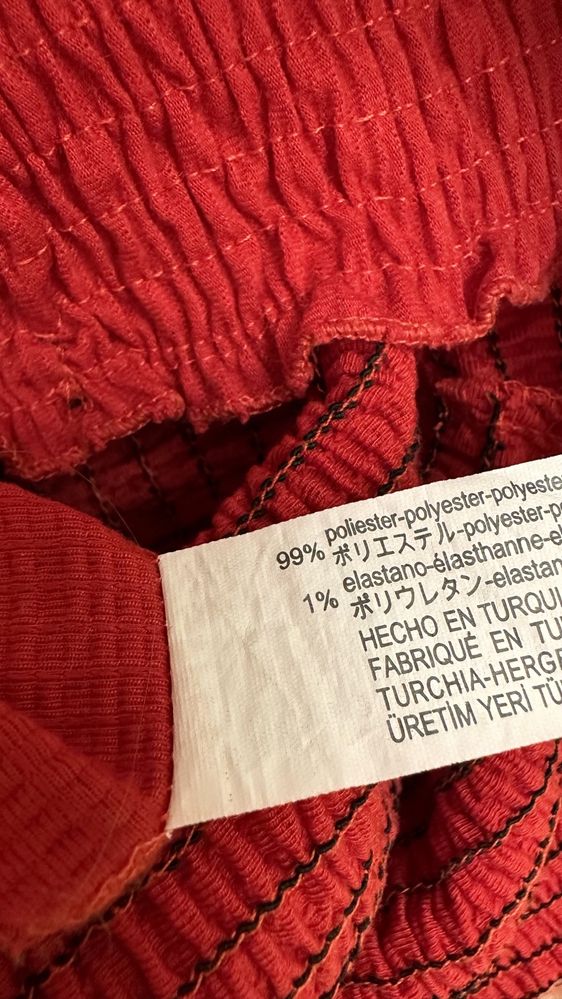 BERSHKA ромпер комбінезон літній червоний шорти топ красный летний S