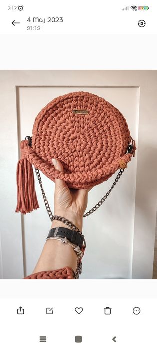 Torebka damska szydełkowa