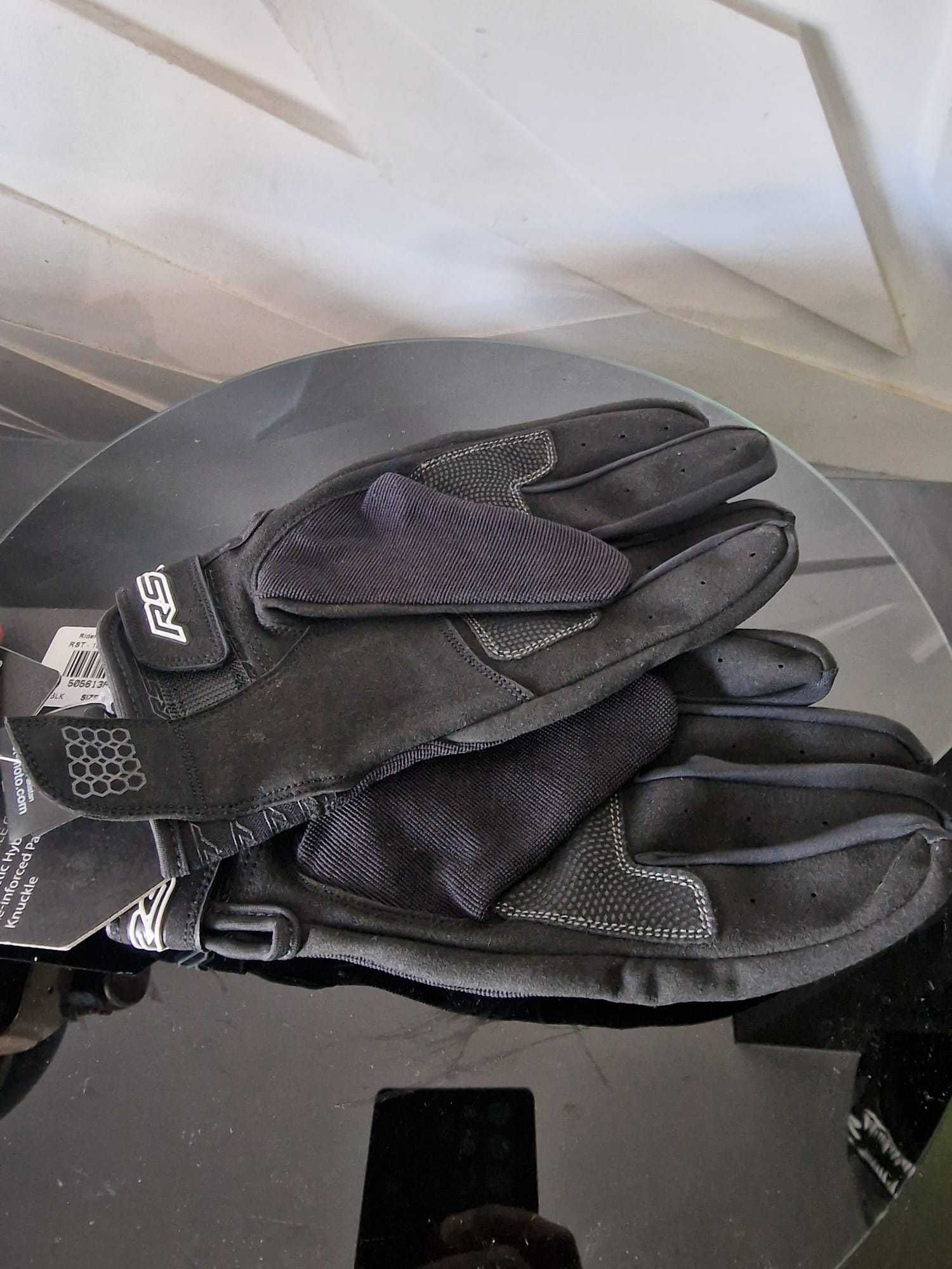 Rękawice motocyklowe krótkie tekstylne RST RIDER CE Black 'M 'L 'XL