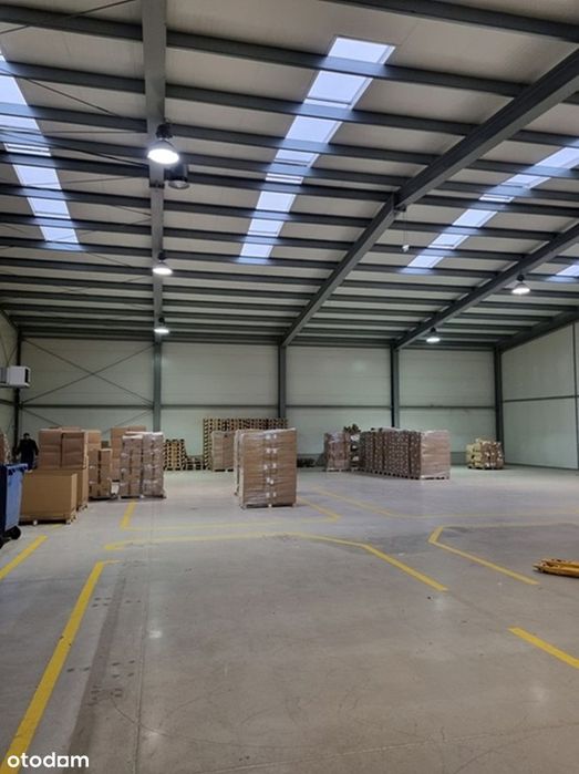 Gądki ok.zjazduA2 hala produkcyjno-magazynowa  555m2+biuro-socjal 75m2