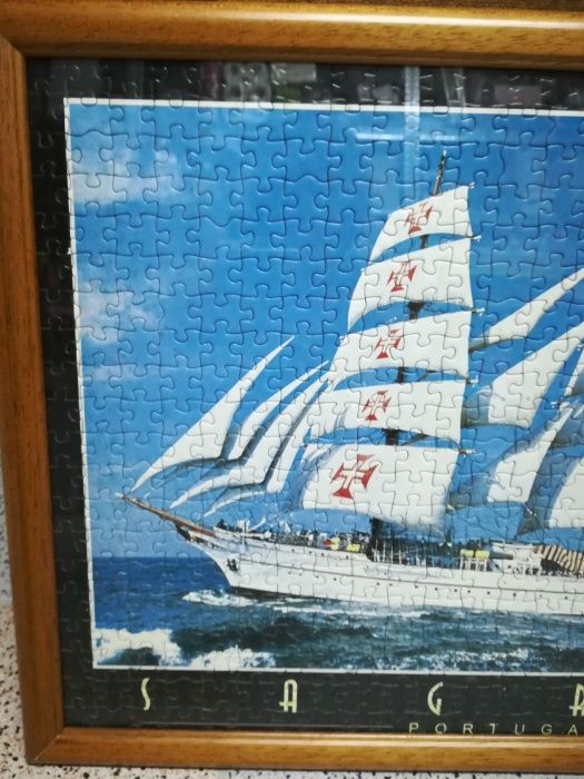 Quadro de puzzle com a fragata Sagres