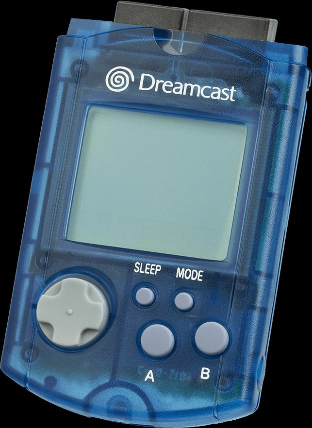 Sega Dreamcast VMU Cartão Memória Azul Original Novo