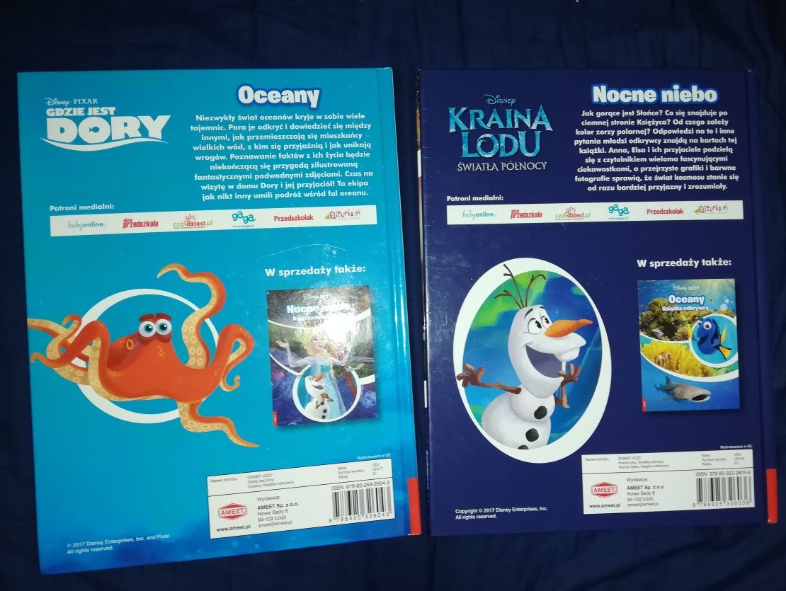 Disney uczy książka odkrywcy Oceany i Nocne niebo