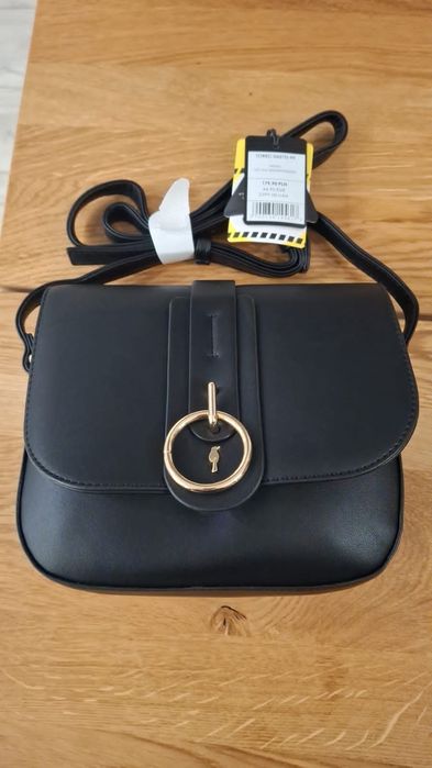 Torebka listonoszka mała Ochnik czarna