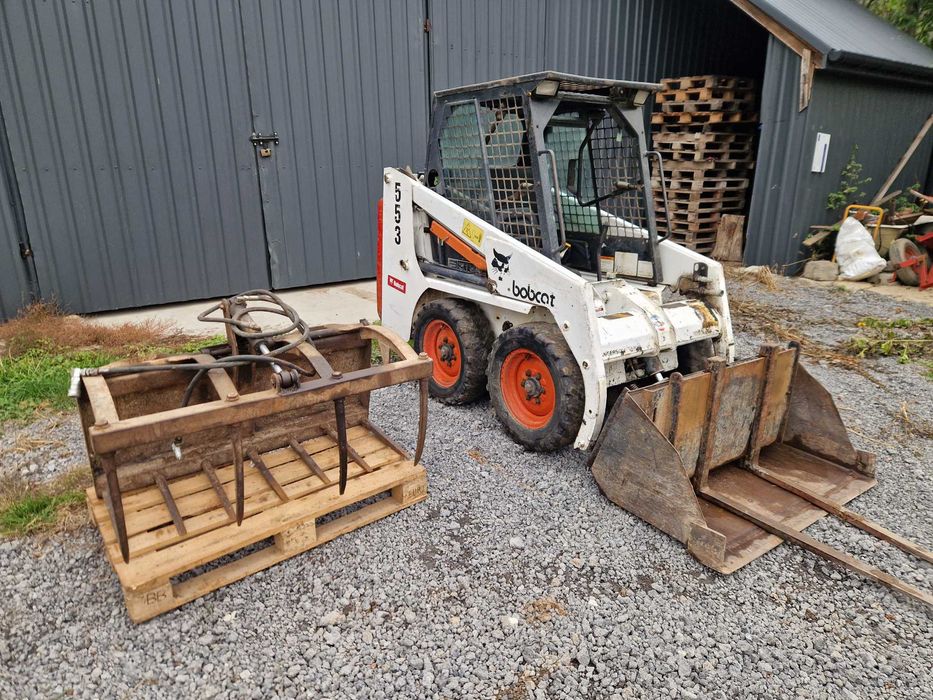 Miniladowarka Ladowarka BOBCAT 553  krokodyl widly szufla 1400 MTHORYG