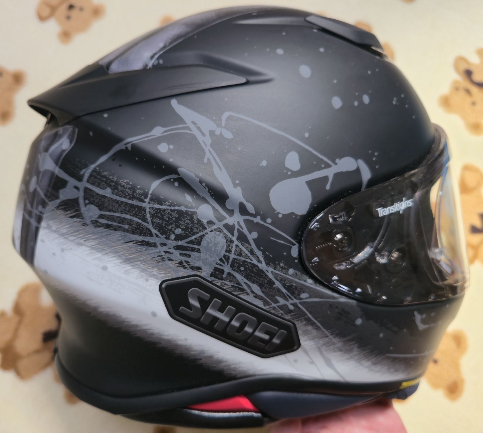 Kask SHOEI NXR2 TC-5 FAUST *L +interkom cardo packtalk edge+szyba foto