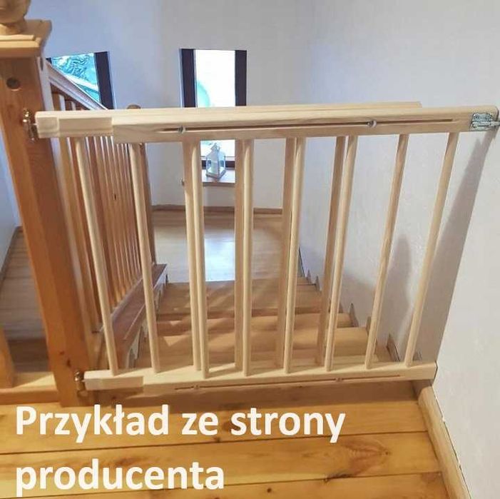 Barierka zabezpieczająca na drzwi, schody, regulowana 72-122cm