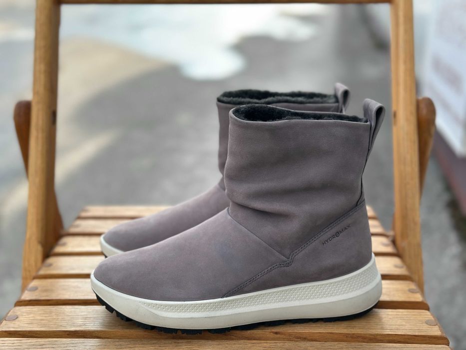 жіночі зимові черевики ECCO Solice з нубуку з теплою підкладкою Нові