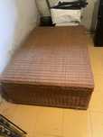 Duza skrzynia z naturalnego ratanu 120/80