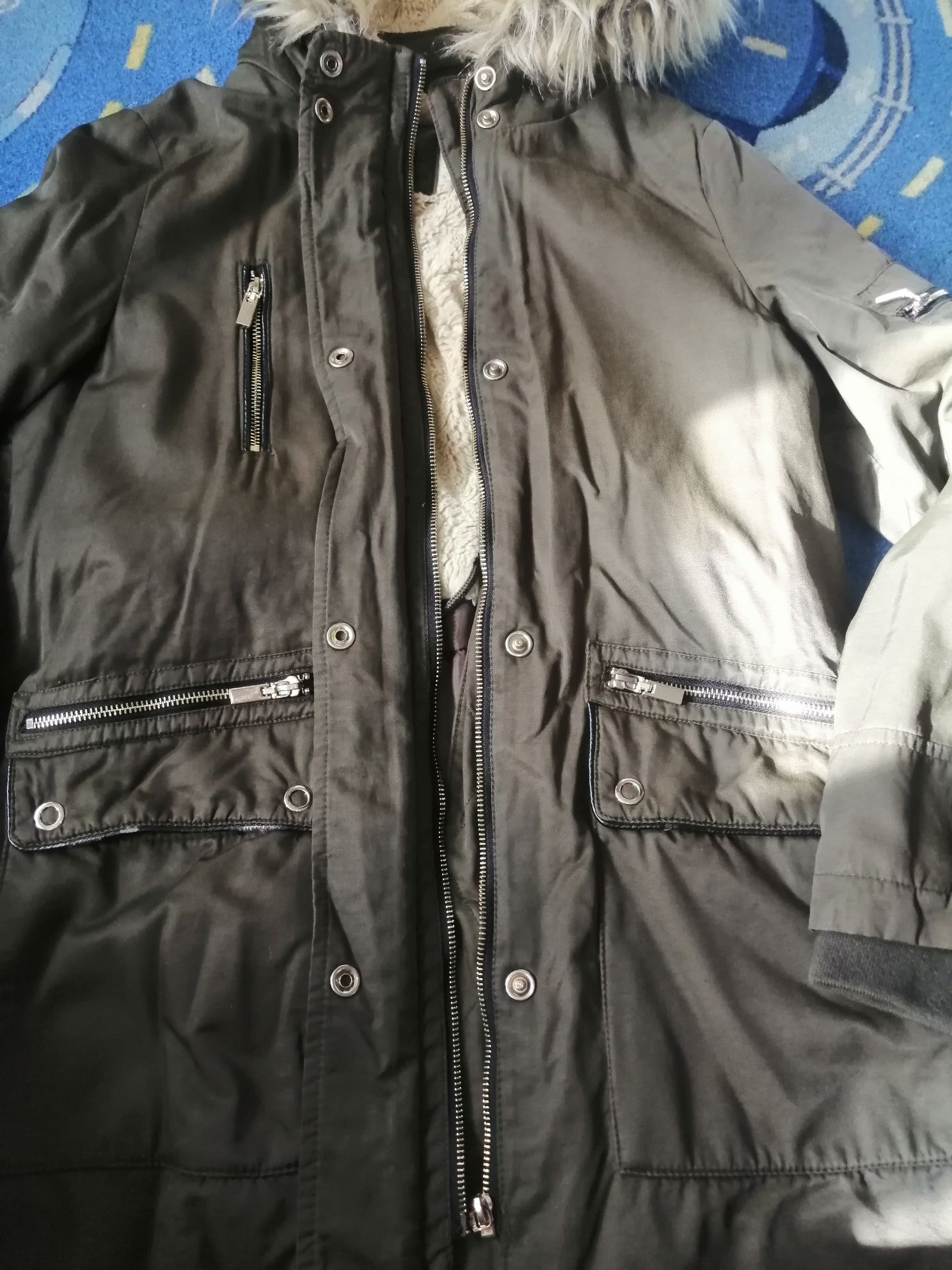 Kurtka zimowa f&f outerwear Collection damska khaki 40