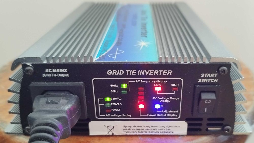 Fotowoltaika balkonowa inwerter solarny sieciowy przetwornica 500WMPPT