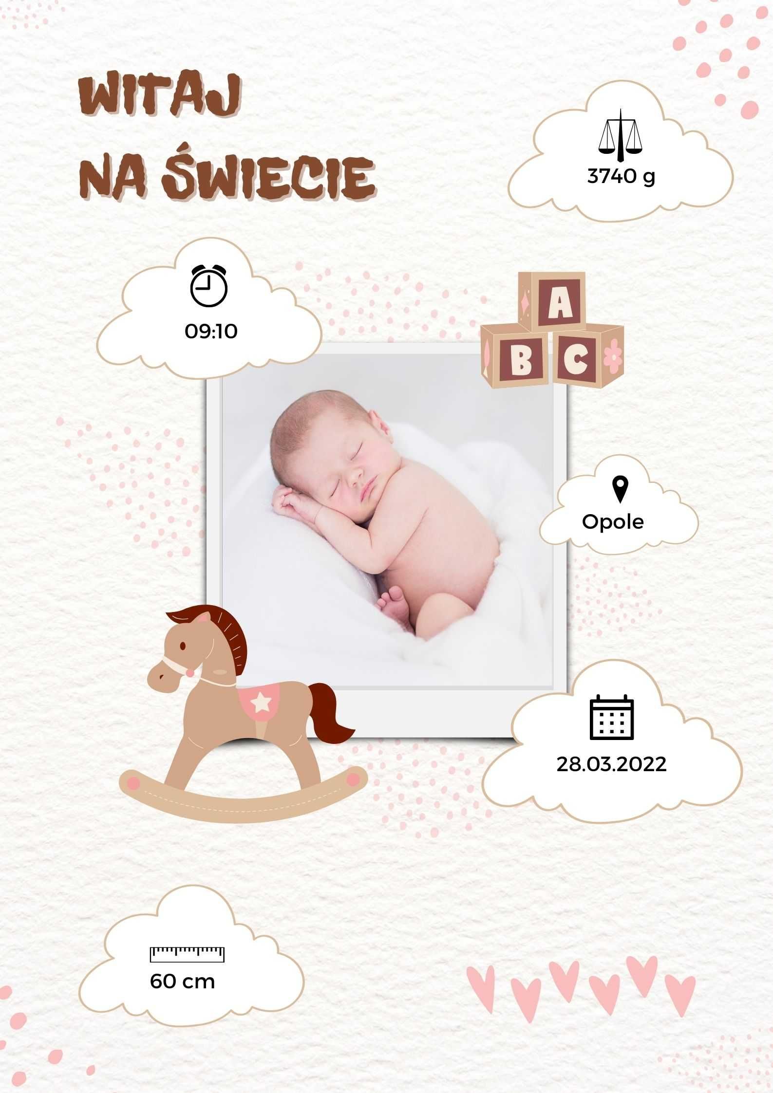 Metryczka dla dziecka